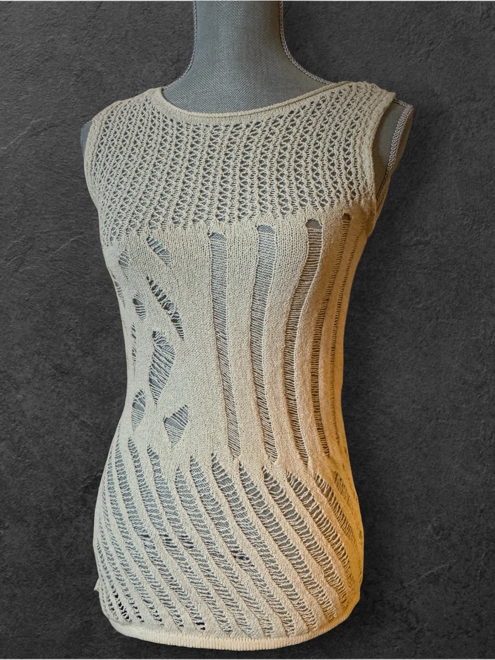 Zara side cut-out knit top